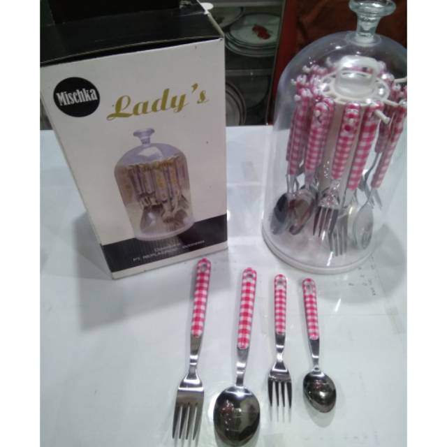 Sendok Garpu Makan Set Gantung