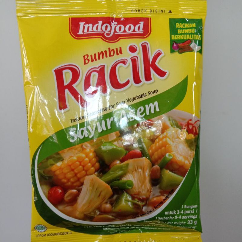 

indofood bumbu racik sayur asem