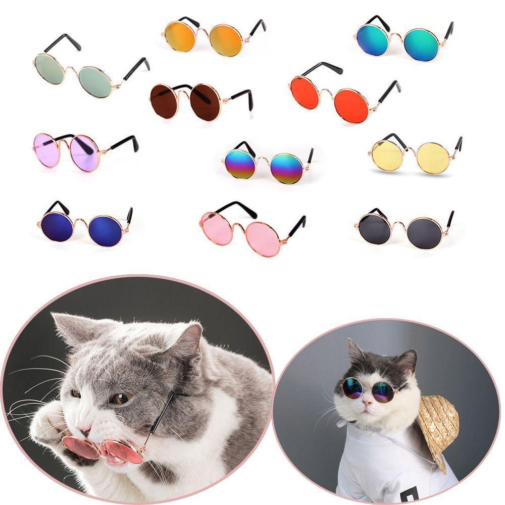 Top Kacamata Kucing Anjing Lucu Eye-wear Kitten Grooming Pet Pelindung Mata