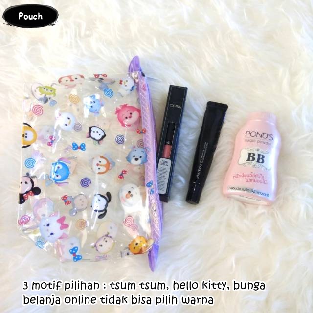 POUCH KOSMETIK TRANSPARAN