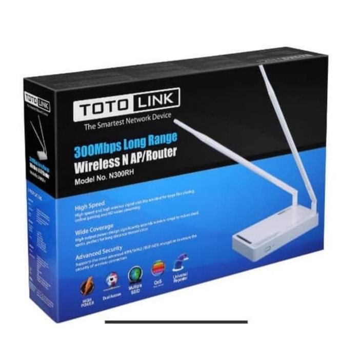 Totolink N300RH 300Mbps 3 Antena Long Range Wireless N Router Original Garansi Resmi 3 Tahun