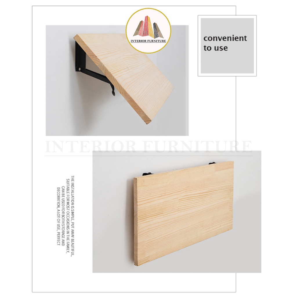 Bracket Siku Rak Lipat 8&quot;- 12&quot; (19.5 cm - 29.5 cm)  1 set (2 pcs) FREE SEKRUP