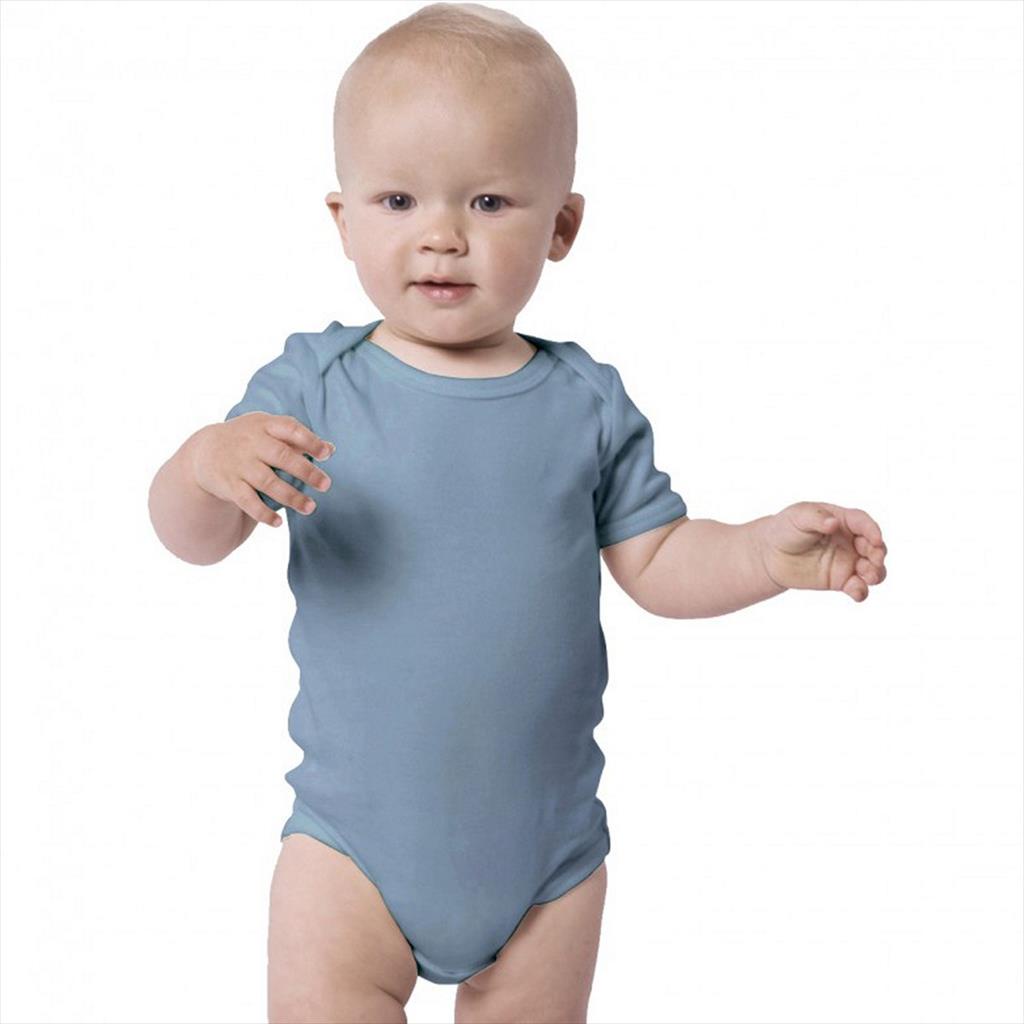 Sky Blue Little Palmerhaus Everyday Bodysuit Short Sleeve Jumper