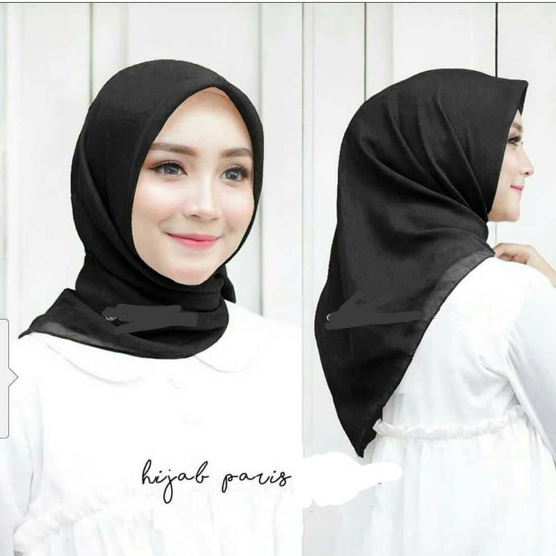 Jilbab Hijab Segi Empat Paris Polos Premium / Jilbab Murah / Jilbab Polos / Kerudung Paris / Paris P
