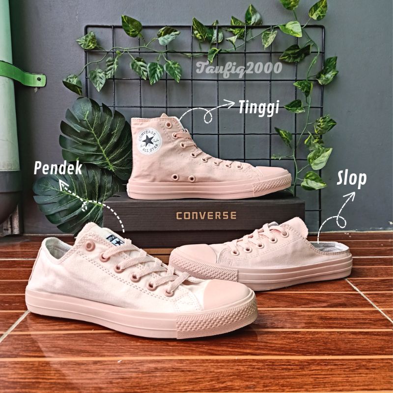 TERLARIS!! Sepatu Converse All Star Pink Full Peach