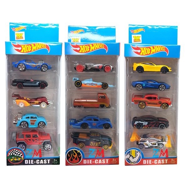 Mainan Anak Diecast Mobil Hot Wheels Isi 5 Pcs Murah