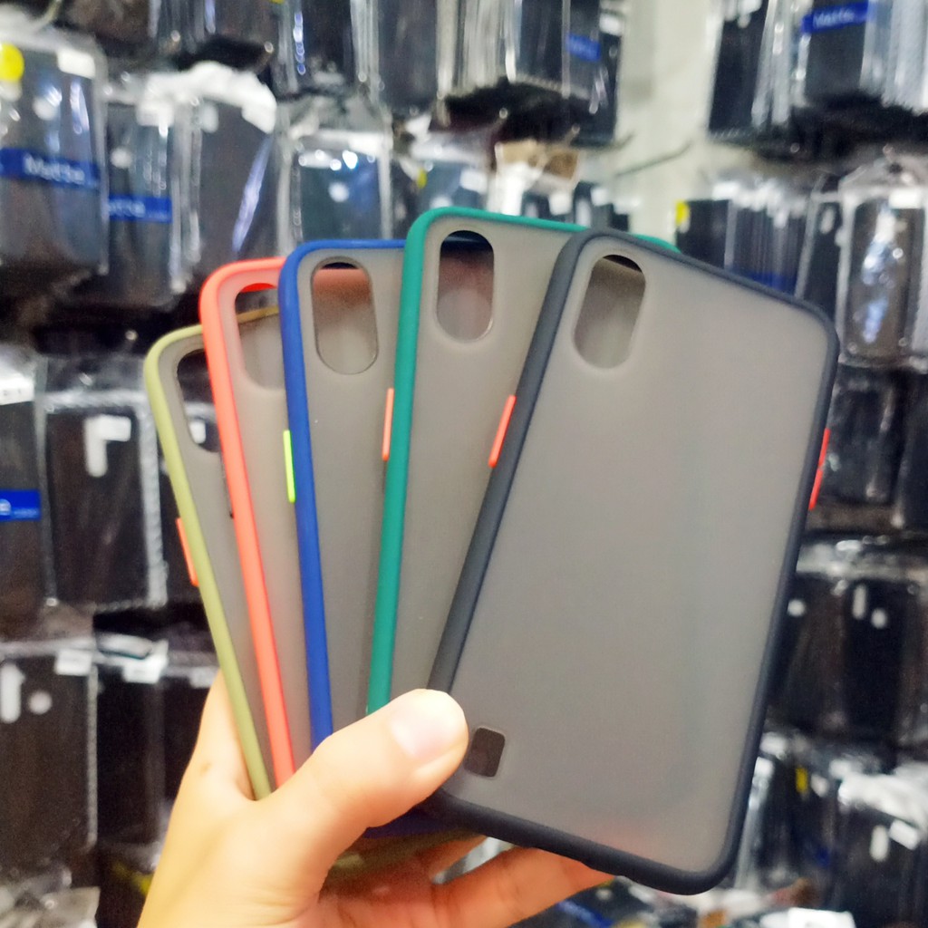 Hybrid Matte Case Samsung A01 dan Samsung A01 Core Case Bumper Candy Frosted