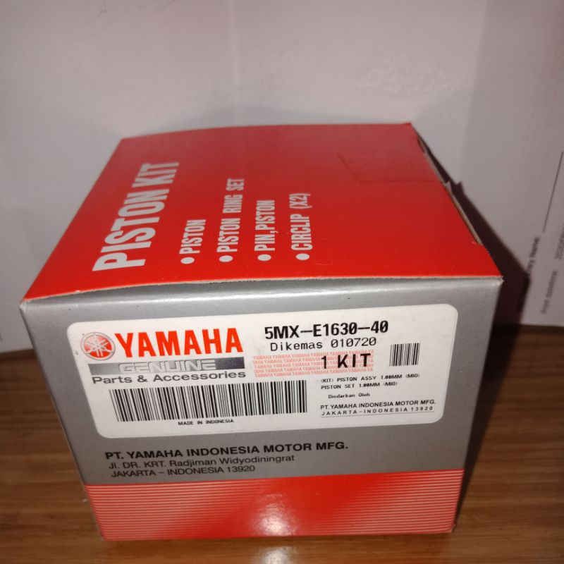 PISTON SEHER KIT SET 5MX MIO SPORTY SMILE SOUL LAMA FINO KARBU NOUVO ORIGINAL ORI ASLI YAMAHA YGP-100/1.00