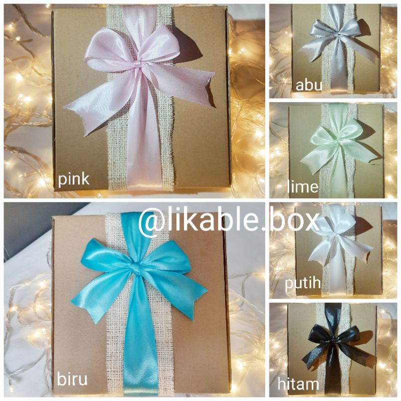 

[BIG SIZE] Aesthetic Box / Paket Kotak Kado ( Kardus, Hiasan, Kartu Ucapan ) / Hampers / DIY