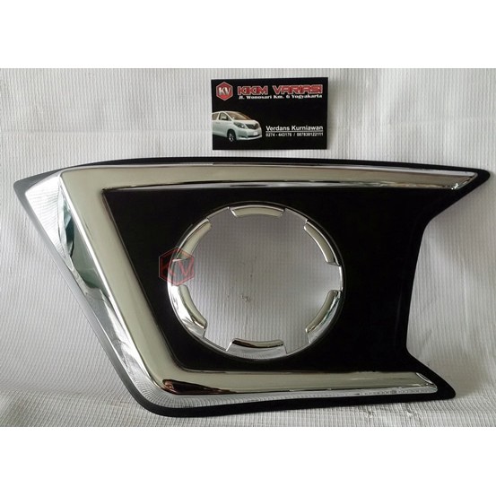 Ring Fog Lamp Model Sportivo for Pajero Sport 2012 [Chrome-Hitam Doff]