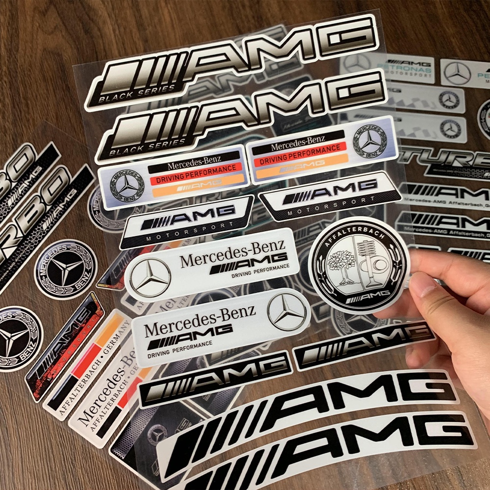 Stiker Reflektif Motif Pohon Apel Untuk Dekorasi Mobil Mercedes Benz AMG W210 W212 E63 W202 W205 W207 GLA GLS