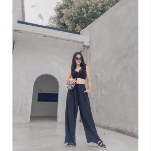 Celana Kulot Polos Rayon Bali Termurah