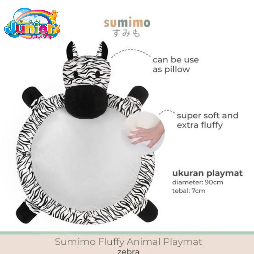 Playmat Alas Tidur Soft Pillow Animal Head