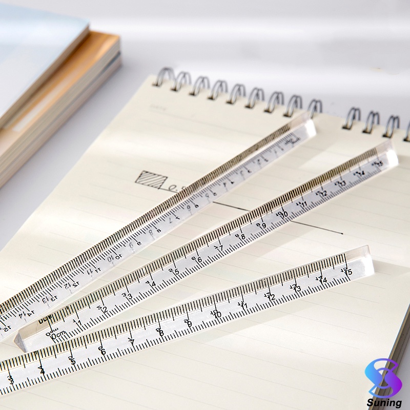 

Transparent Triangle Ruler Penggaris Segitiga Transparan Cute 15cm & 20cm A0930