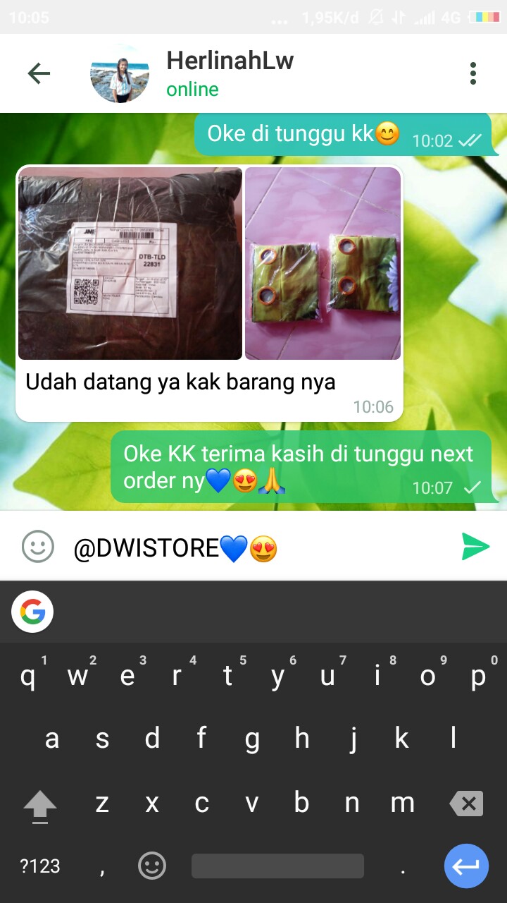 Gorden Tirai Homemade Smokring Motif Hijau