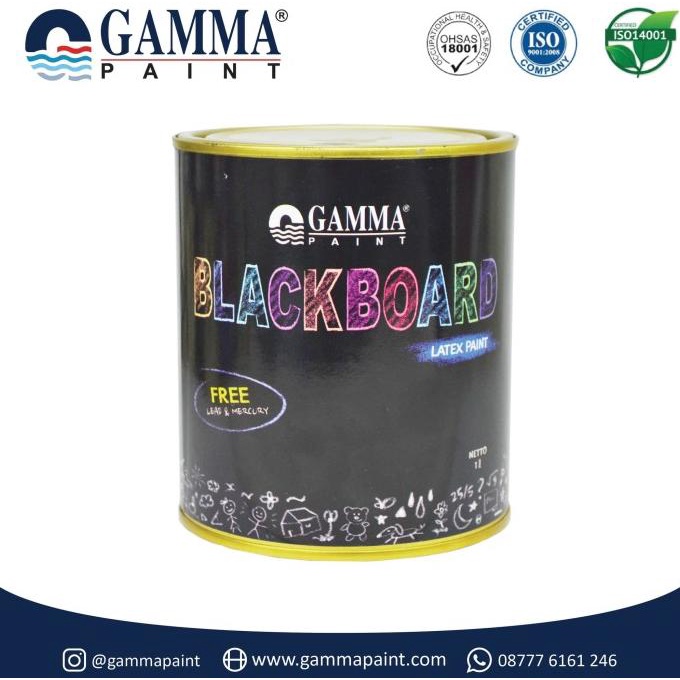

Office & Stationery | Alat Tulis | Blackboard Paint - Mengubah Tembok Menjadi Papan Tulis Hitam | Best Seller