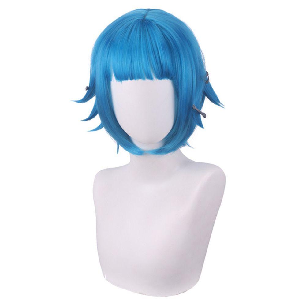 R-flower Young Jinx Powder Wig Anime Rambut Sintetis Hiasan Kepala Cosplay