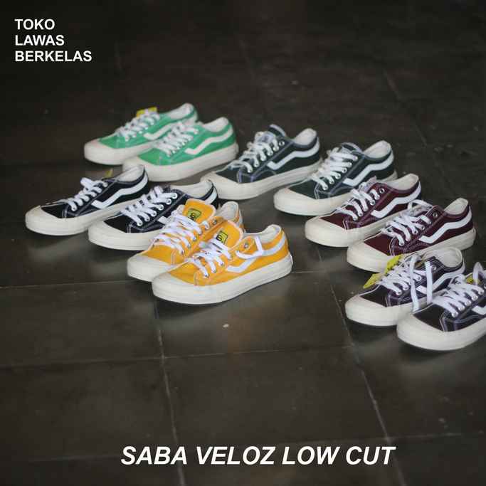 Sepatu Saba Footwear Veloz Low - SABA Veloz Green Grass, Army, Maroon, Yellow, Choco Tobacco, Black