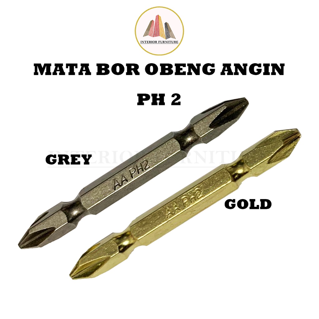 Mata obeng skrup  sekrup angin PH2 (+) mata bor obeng Gypsum magnet harga 1pcs