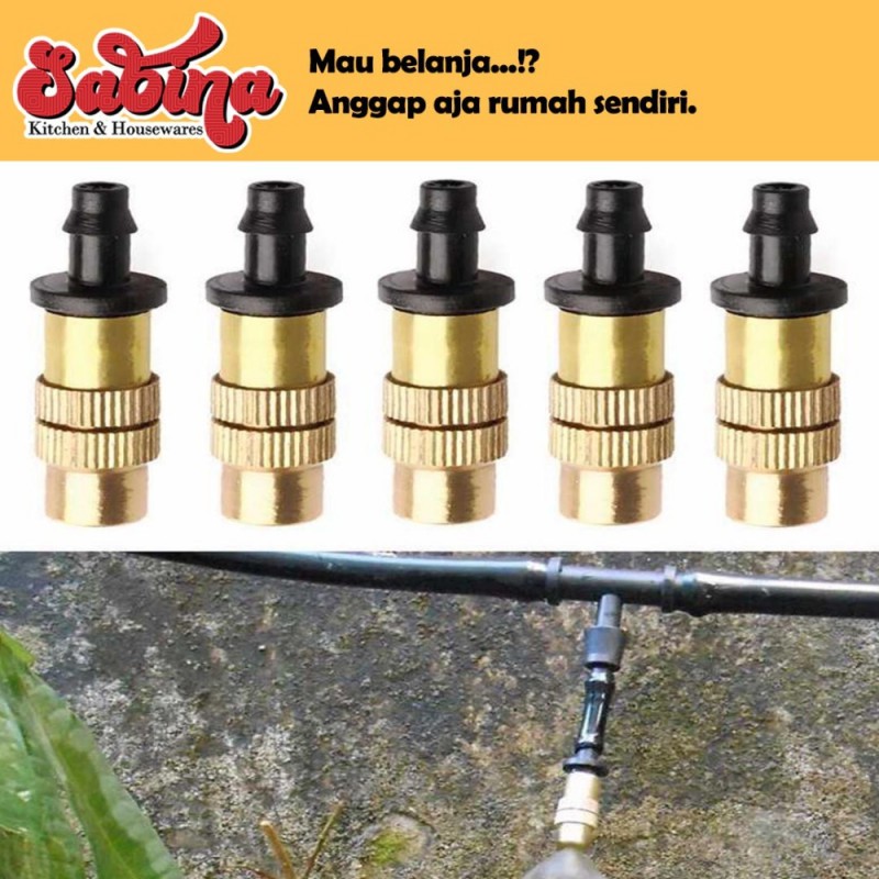 Kepala Semprotan Sprinkler Irigasi Air Nozzle Brass VanKood 10PCS