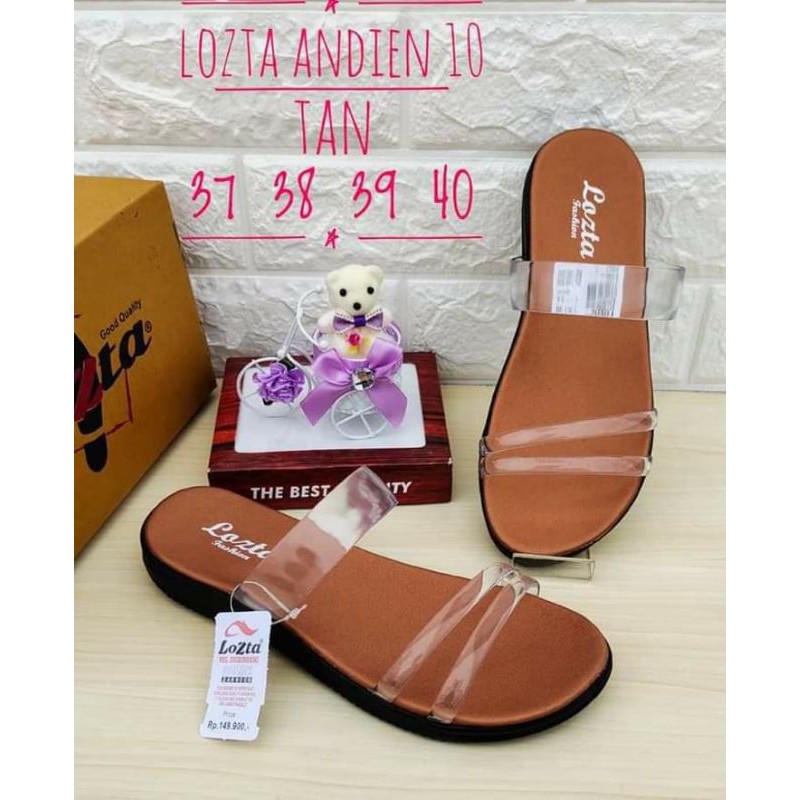 sandal wanita lozta tali transparan