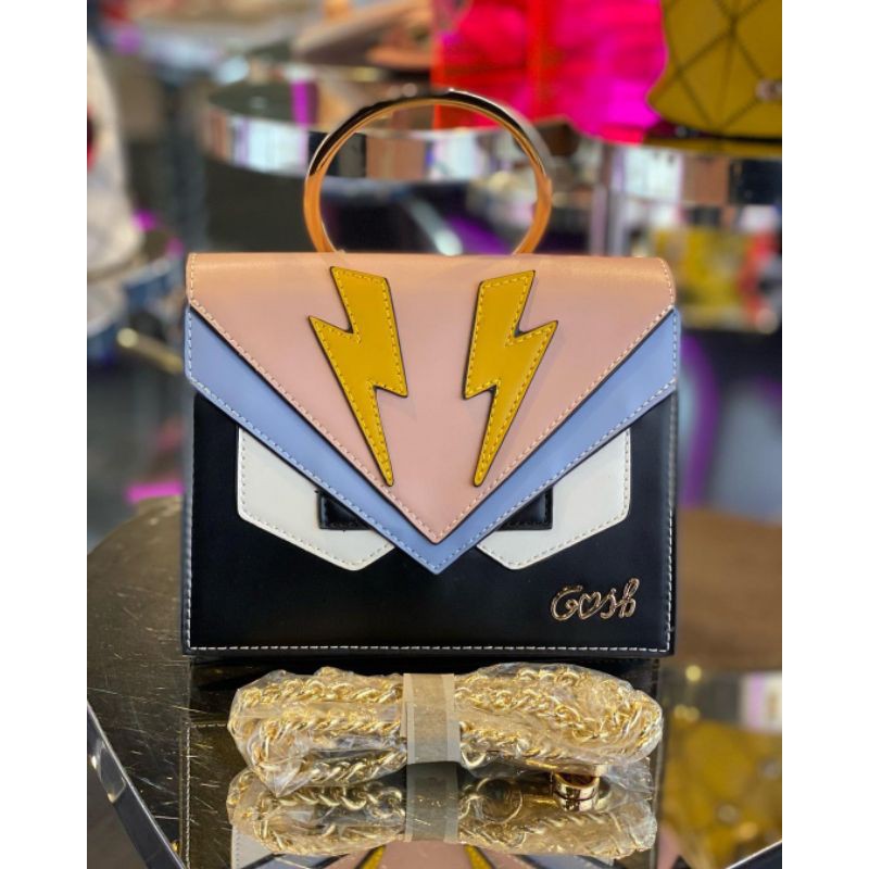 [Bisa COD] Ready Tas Gosh Original New art 629 Black Multi