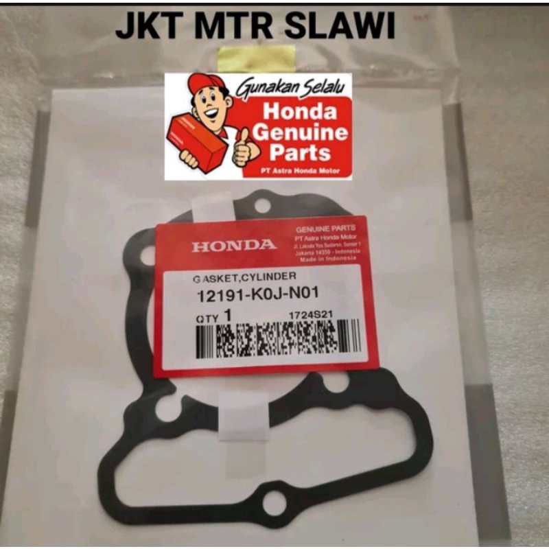 12191-KOJ-N01 gasket cylinder perpack head genio beat 2020-2021 ori honda