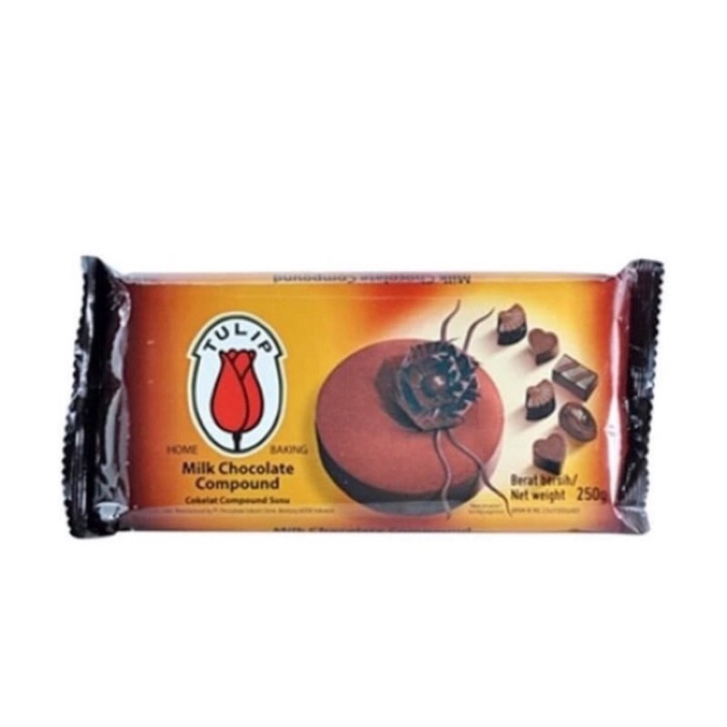 

tulip milk chocolate compound 250gr