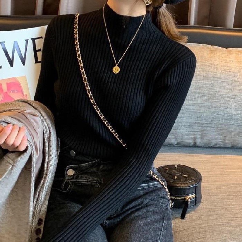 AISHA INNER RAJUT TURTLENECK KNIT - INNER RAJUT PRESS BODY