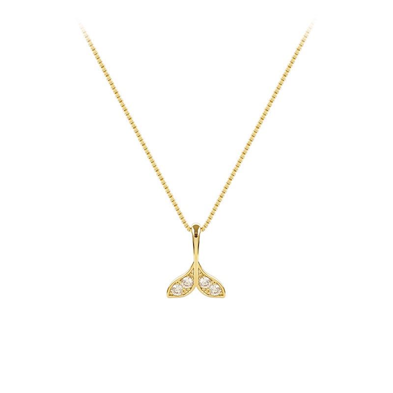 Kalung Rantai Klavikula Model Ekor Ikan Gaya Korea Elegan