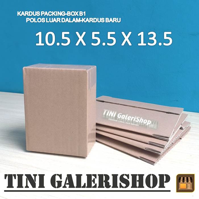 

Kardus Packing Karton Box Uk.10.5x5.5x13.5 cm Polos Luar Dalam-Kardus Baru