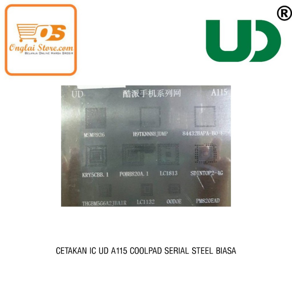 CETAKAN IC UD A115 COOLPAD SERIAL STEEL BIASA