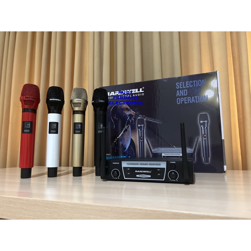 MICROPHONE WIRELESS MIC TANPA KABEL DYNAMIC HARDWELL NUMBER-1 - 100M