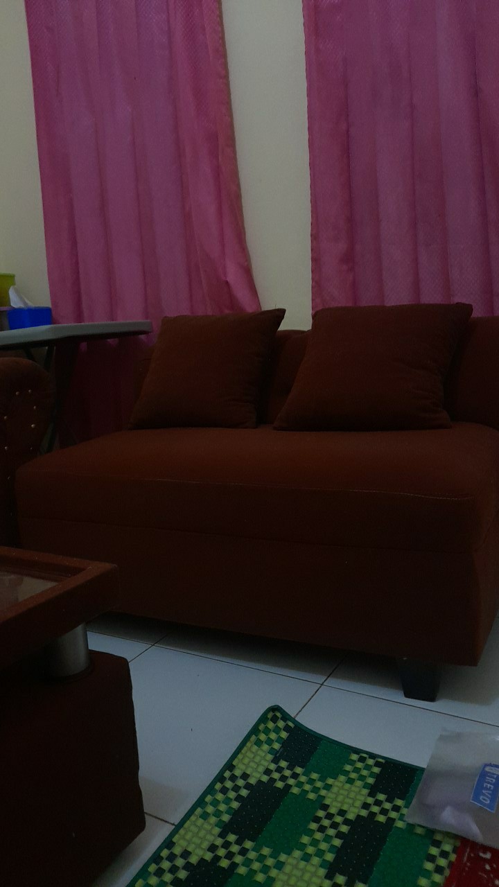 Sofa L Putus Minimalis + Meja (harga Obral)
