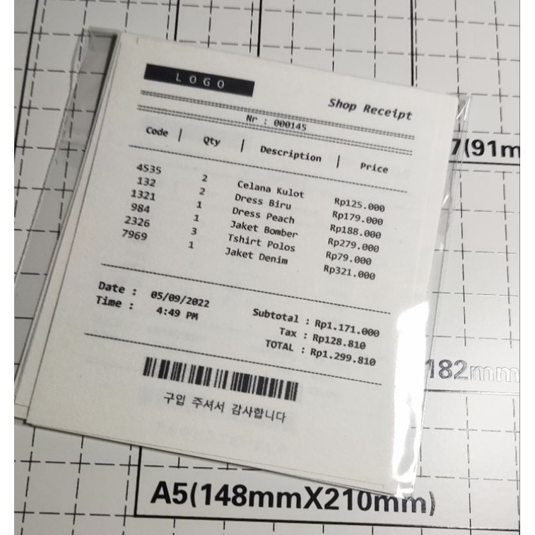 

24 pcs Decorative Receipt Label untuk Jurnal / Scrapbook. (isi 3 varian bahasa : indo, japan, korean)