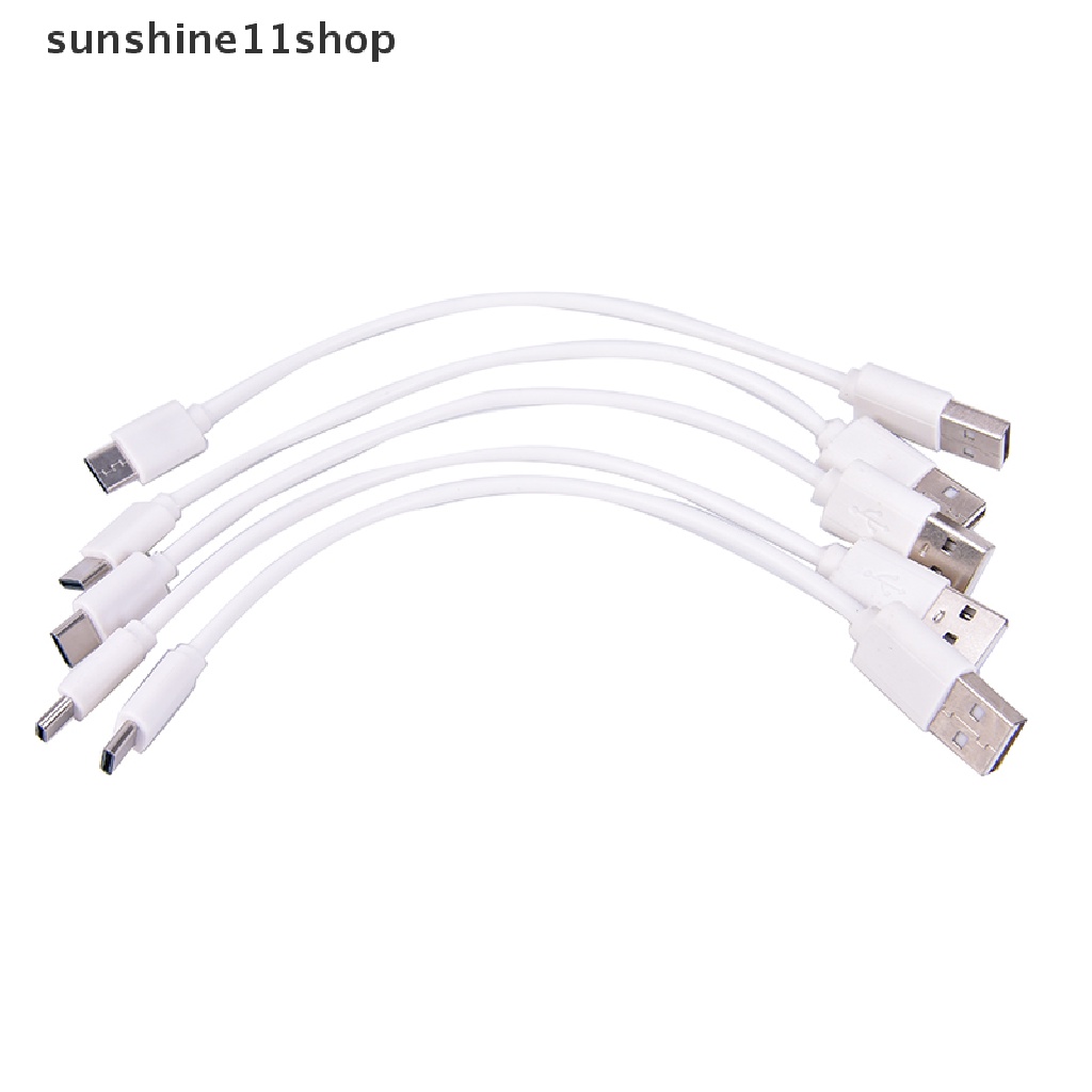 Sho Kabel Charger Lightning Mini Pendek 22cm 8 Pin USB Untuk iPhone 5s 5c 6 6s SE 7 Plus