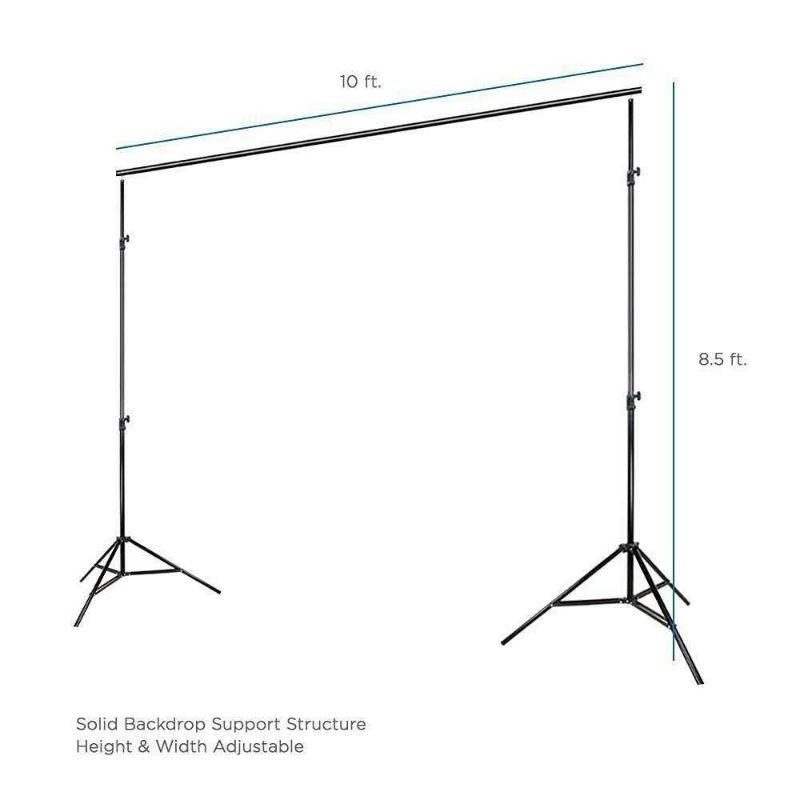 TaffSTUDIO Bracket Stand untuk Backdrop Foto Studio 190 x 300 Cm