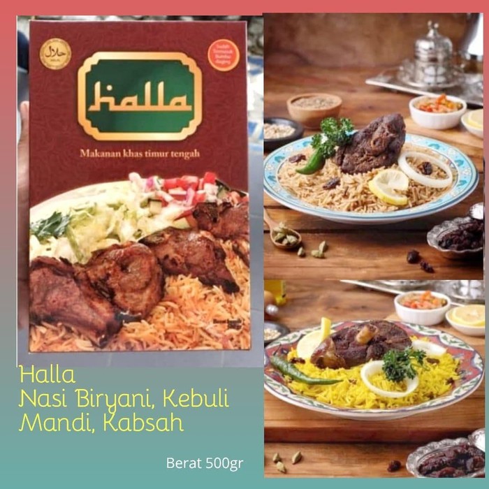 

Halla paket bumbu nasi kebuli, mandhi, kabsah dan biryani - Kebuli