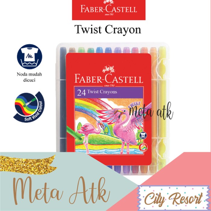 

Cantik Faber-Castell Twist Crayon Set 24 Bagus