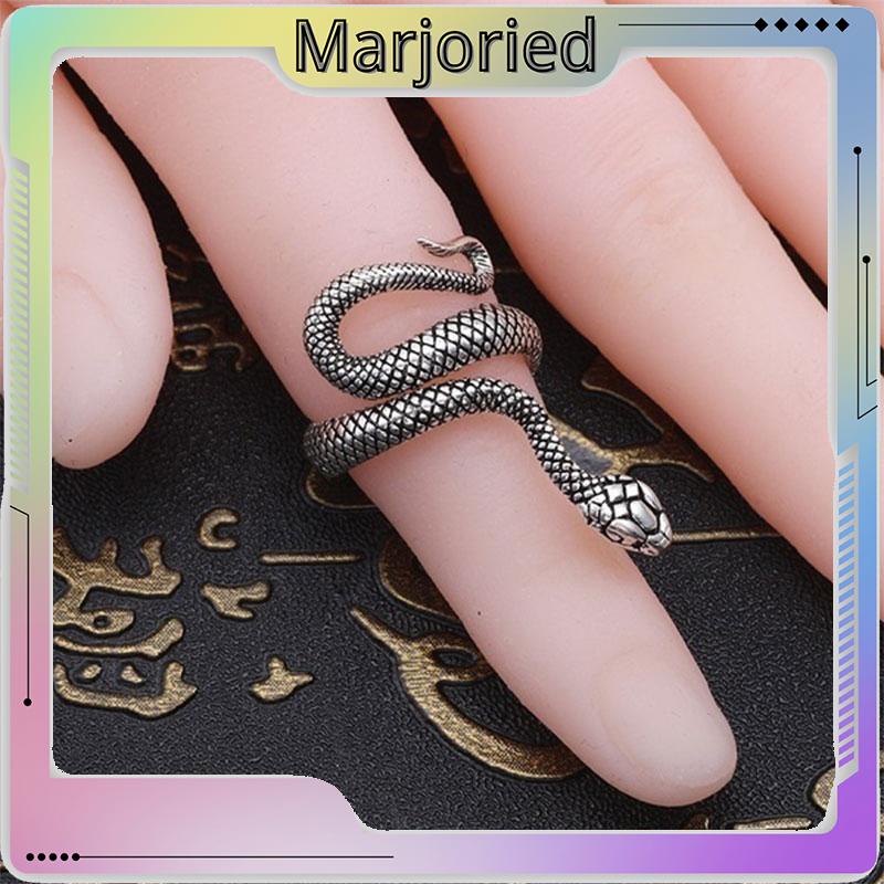 Cincin Pria / Wanita Desain Ular Adjustable Gaya Punk Untuk Pesta / Hadiah-MJD