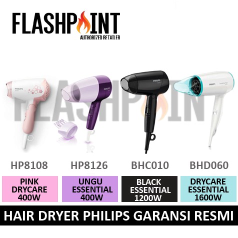 (COD) HAIR DRYER PHILIPS ORIGINAL SEMUA VARIAN PENGERING RAMBUT HP8108 HP8126 BHD006 BCH010 BHD308