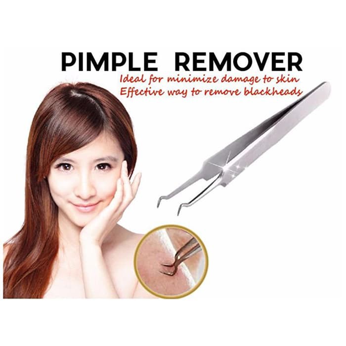 Pinset Jepit Facial Komedo Jerawat / Blackhead Tweezer Pembersih Pori Hidung
