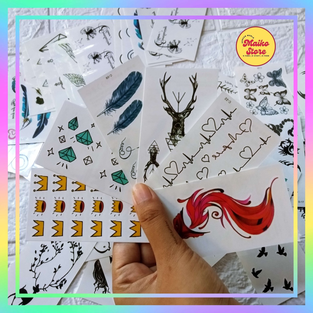 tato temporer korea / tatto temporer / stiker tato temporer / tato temporer (bisa pilih variasi)