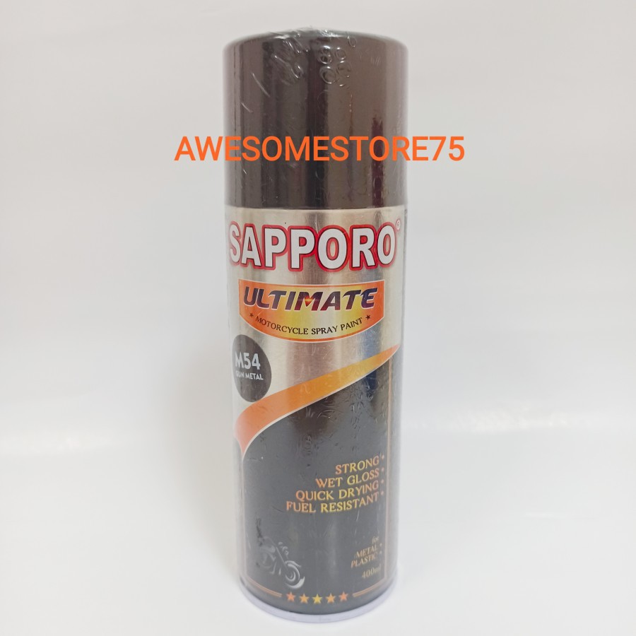 SAPPORO ULTIMATE M54 GUN METAL Abu Abu Cat Semprot Pilox Pylox