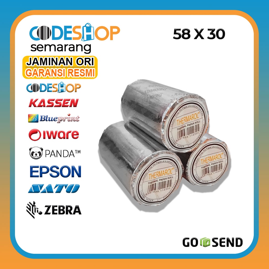 

Kertas Struk Thermal 57x30 -13 Thermaroll