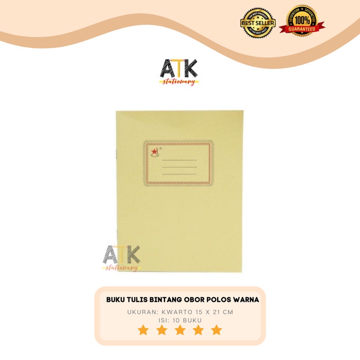 

Terlaris Buku Tulis 38 Lembar Bintang Obor atk