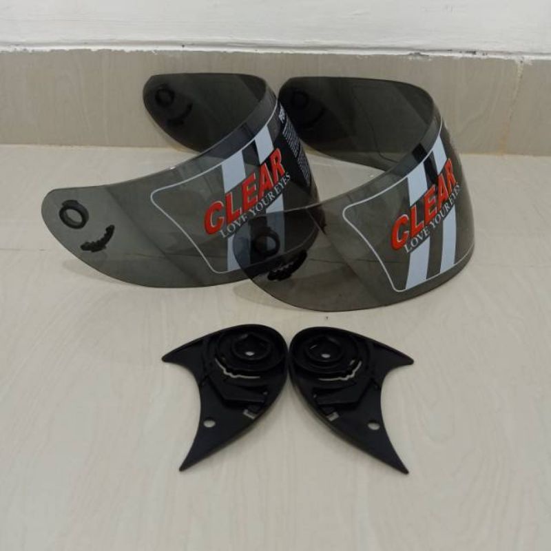 Kaca helm full face pnp bmc blade, mds sparta, njs, trx-r standar honda, ink