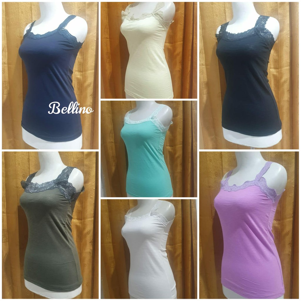 Termurah Camisol Renda Wanita Allsize Tanktop Wanita Tali Renda Murah Tank top Cewek Murah Emily