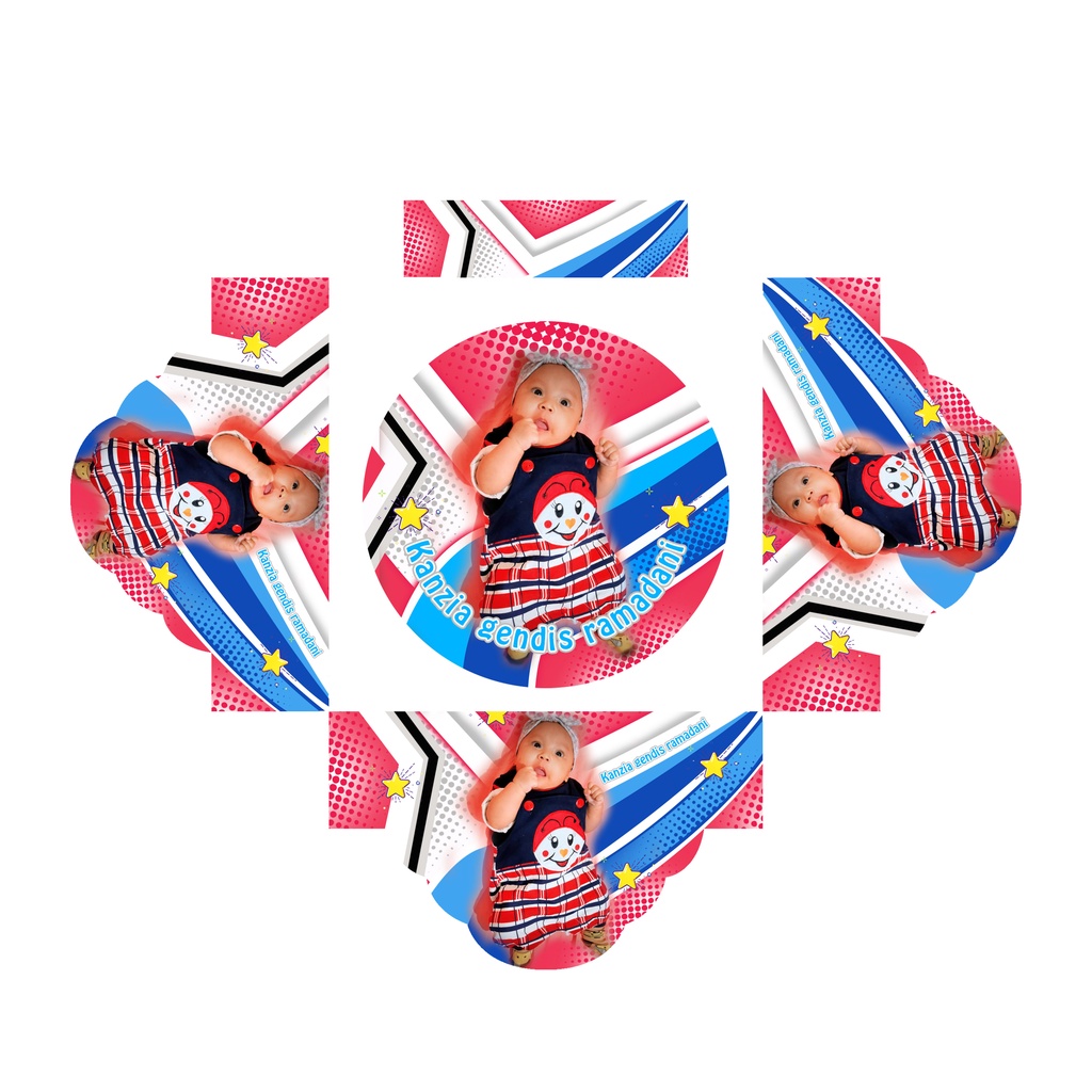 STICKER TOBOK PLECI CUTOME FOTO ANAK