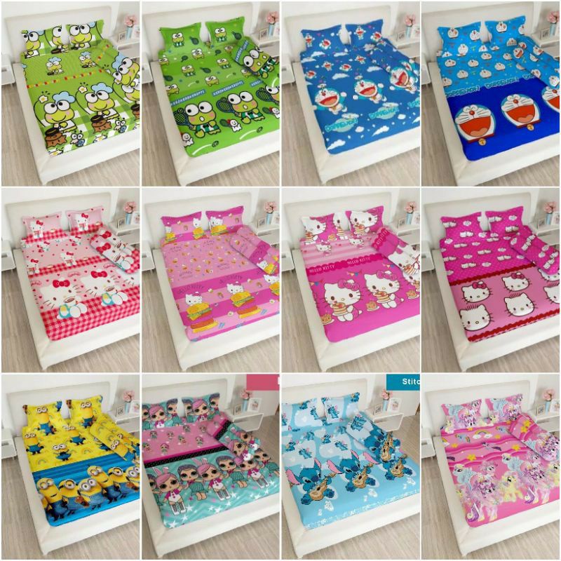 Sprei Lady rose Disperse Motif Karakter UKuran no1 180x200 seprei lady rose karakter hello kitty dor